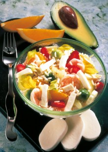 Fruchtiger-Reissalat